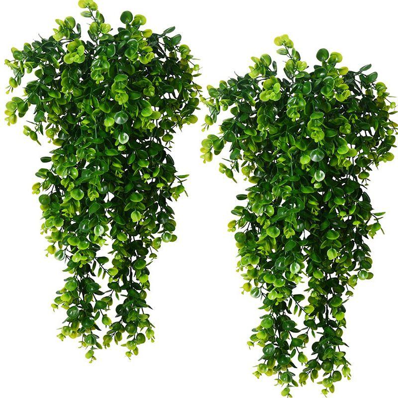 

1/3pcs Artificial Plastic Plants Fern Vine Outdoor UV Protection Wreath Wedding Arch Car Decor Home Garden Wall Hanging Diy Gift 1pc чорний