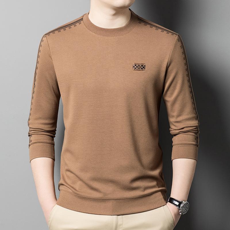 Men's Crew Neck Sweater Autumn New Casual Business Versatile Long-sleeved Top