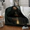 1pc sword knight Flannel Blanket Soft Warm Throw for Home, Office, Travel, All-Season Cozy Bedding GiftL1170