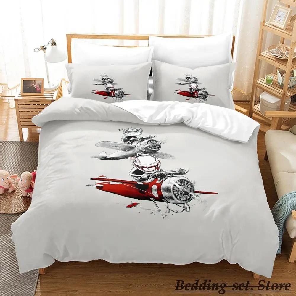Kawaii Cuphead Mugman Beddengoed Set Eenpersoons Twin Volledig Queen King Size Bedset Volwassene Kind Slaapkamer Dekbedovertrek Sets Anime Spel Bed