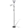 vidaXL Stehlampe Schwarz