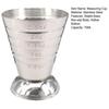 75ML Measuring Cup 3 Capacity Units Clear Scales Stable Base Non-slip Body Large-Capacity Hollow Bottom Mirror Shaker Cup Kitchen Gadget