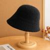 Ins Fashion Ladies Fluffy Panama Korea Designer M Wool Warm Bucket Hat For Women Fashion Fisherman Winter Hats Cap