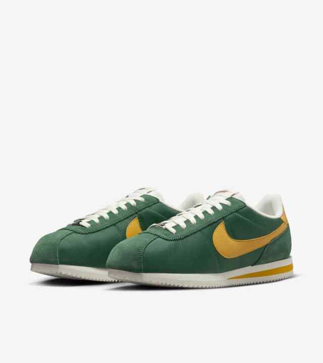 HF1435-300 Nike Cortez Текстиль Цвет Орегонская ущелье Зеленый и Желтый Охра (Мужской) 9.5