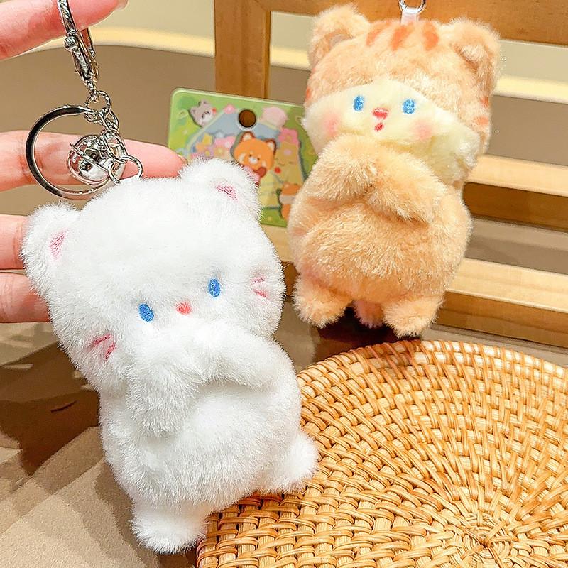 Lutra Cat Lutra Panda Animal Plush Keychain With Keyring Gift And Accessorie