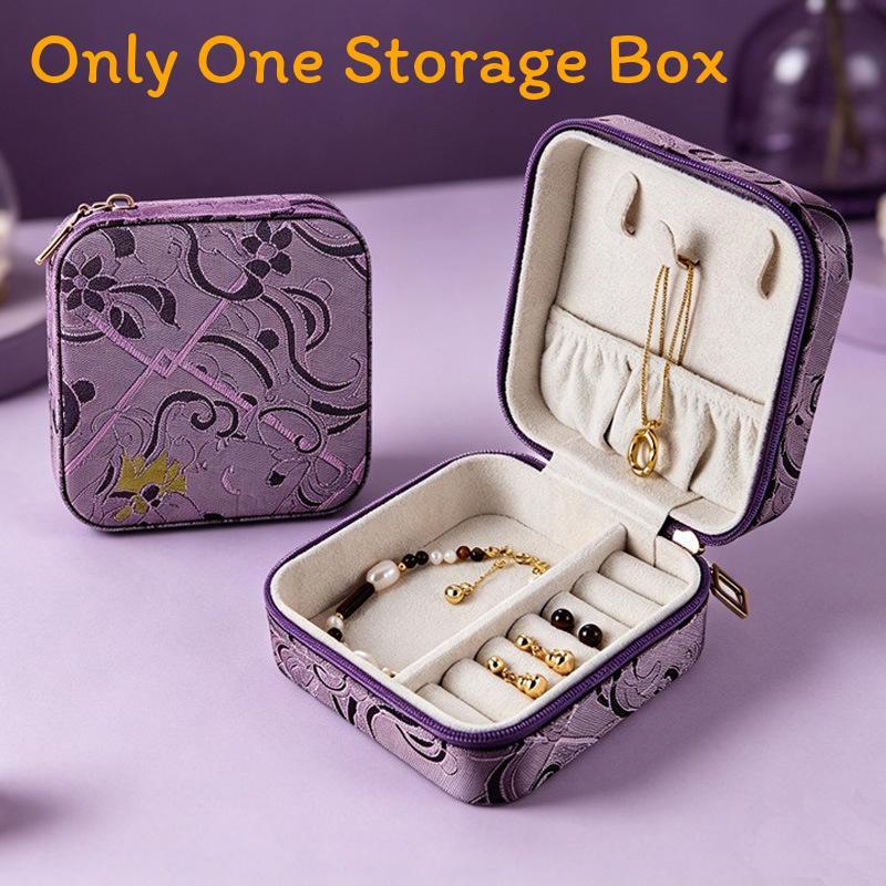 Style Jewelry Box With Leather Material For Gift Storage And Travel