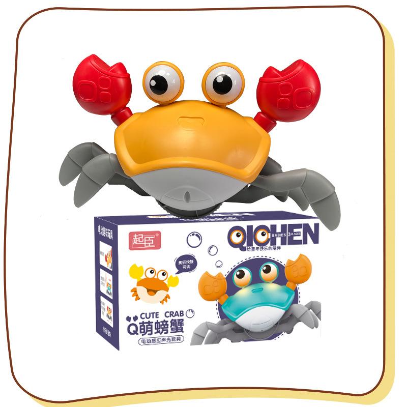 Electric Induction Crab Douyin Automatic Escape To Avoid Obstacles Induction Crab Light Music Electric Toy