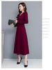 Elegant Women's Spring/Autumn Long Sleeve Wide-Leg Dress