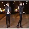 2026 Women's Plus Size Korean Style Slim Fit Short Cotton Jacket - Lightweight, Stand Collar, Autumn/Winter Coat