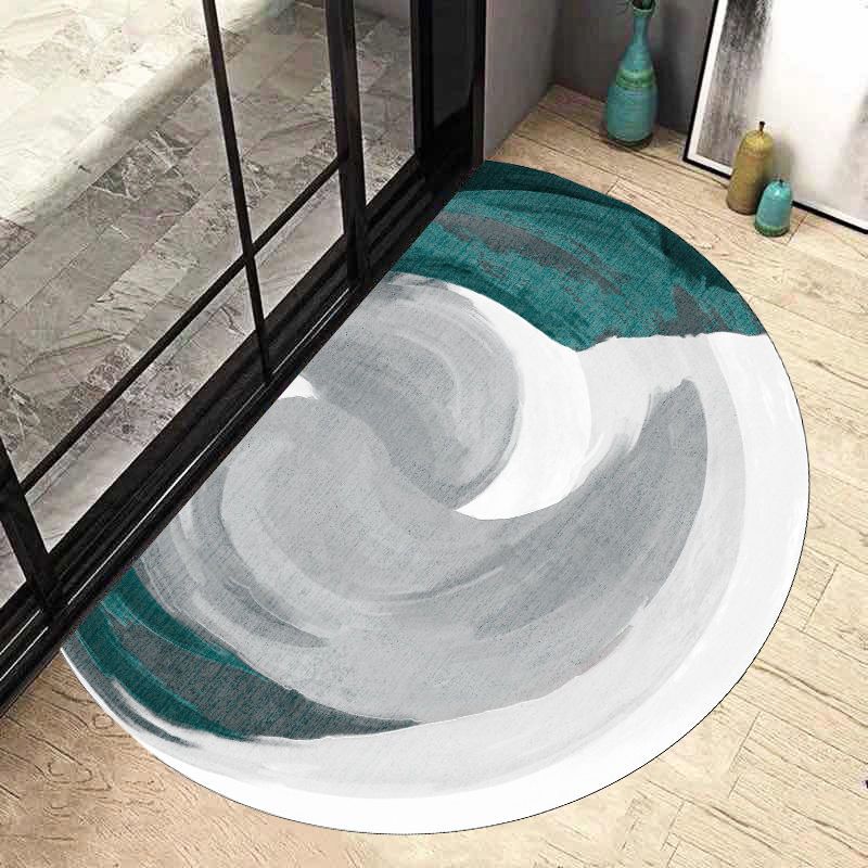 Semi Circular Floor Mat Entrance Door Mat Nordic Minimalist Entrance Carpet Bathroom Anti Slip Mat