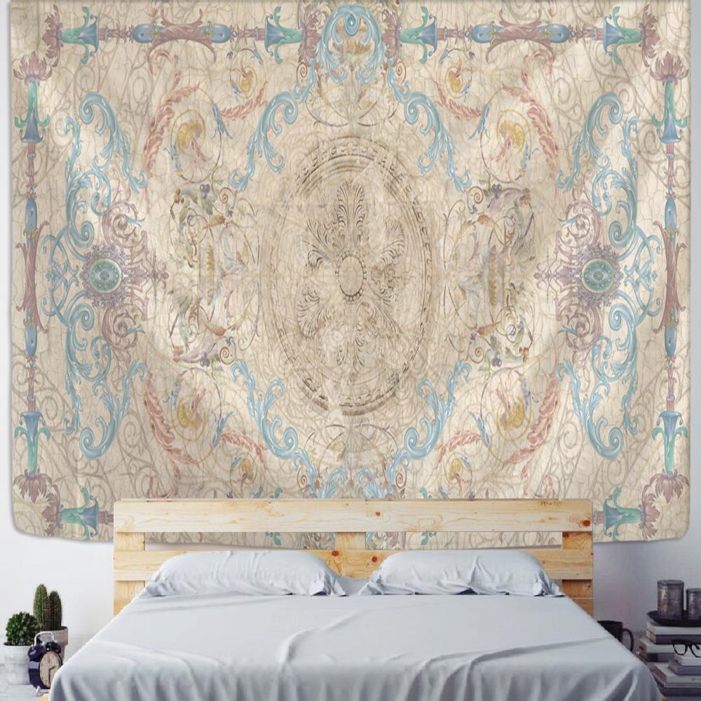 Embossed Tapestry Wall Hanging Bohemian Style Simple And Elegant Hippie Table Mat Bedroom Art Home Decoration