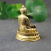 Antique Copper Amitabha Buddha Small Statue Desktop Ornaments Buddhism Character Figurines Home Decoration For Living Room Craft
