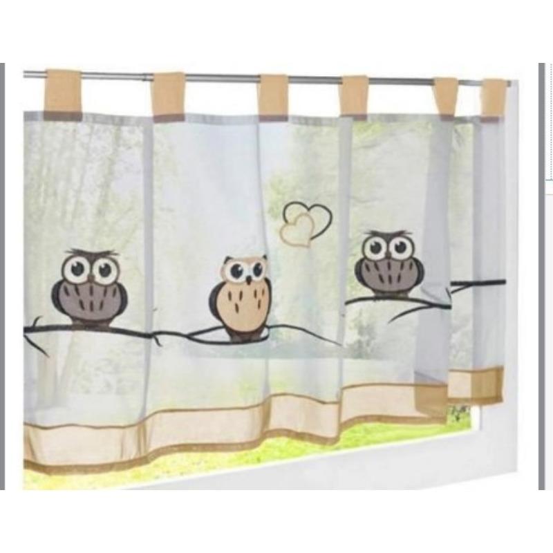 

Наклейка на пряжу Компьютерная вышивка Маленькая кофейная занавеска, Маленькая кухонная занавеска 34/729 height 30cm * width 90cm