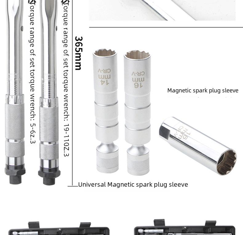 Hochpräziser, verstellbarer Drehmomentschlüssel mit Zündkerzenstecker für die Autoreparatur