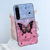Cute Case For Sony Xperia 1 IV V II III Capa Coque Printing Shell Protective Cover Soft Silicone Cartoon Black Casing Fundas