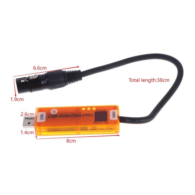 Usb-Rmd-Dmx2.0 Mobile App Dmx Rdm Dialer Stage Light Wireless Controller Compatible With Android Ios Cell Phone Devices