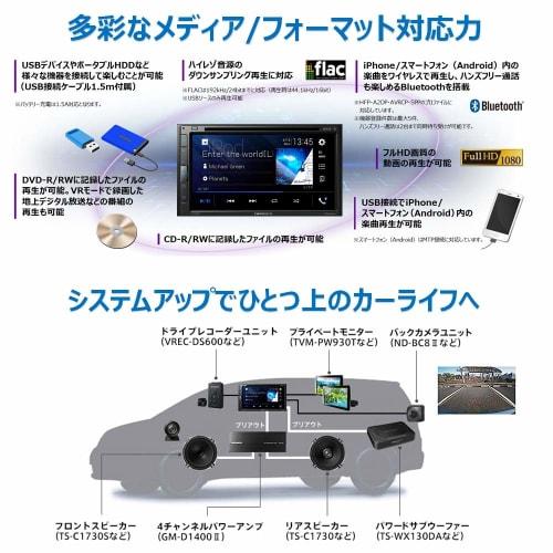 Pioneer Display Audio FH-8500DVS 6,8 pollici 2DIN AppleCarPlay AndroidAuto™ compatibile CD DVD USB Bluetooth iPod iPhone AUX DSP Carrozzeria