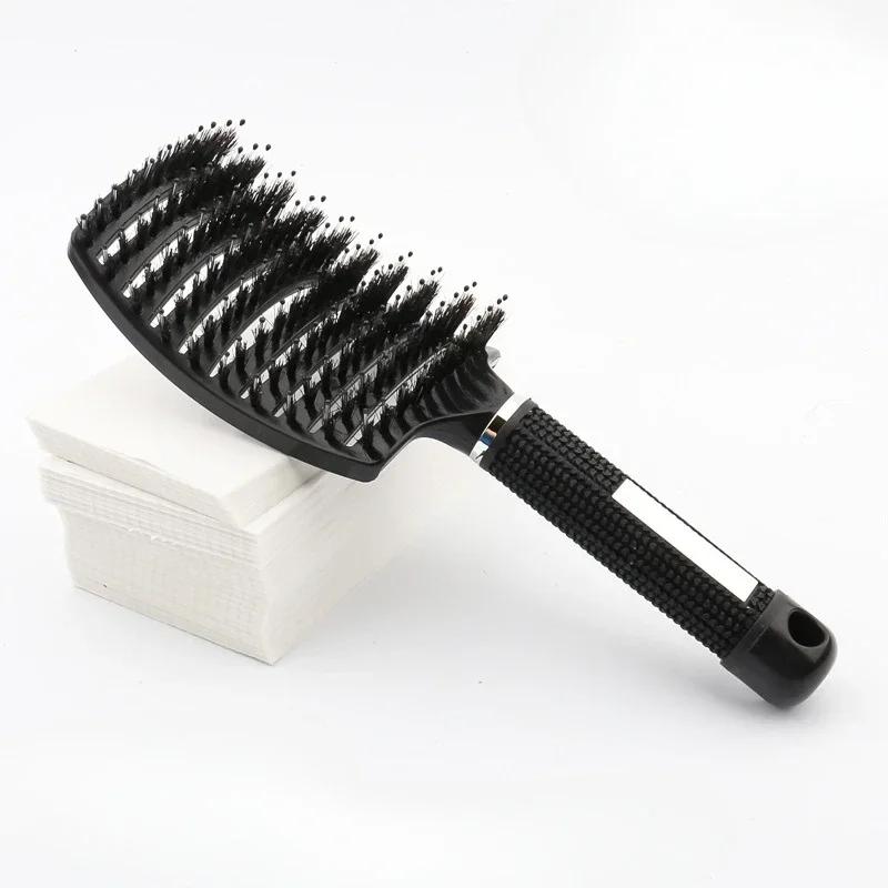 Wet Curly Hair Comb Detangling Hair Brush Women Scalp Massage Comb Bristle Fluffy Salon Hairdressing Combs Barber Styling Tools