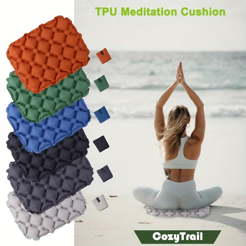 1-Pack Ultra-Lightweight Folding Portable Cushion Seat - Durable Nylon Green VIP Seat for Outdoor Camping, Travel & Hiking