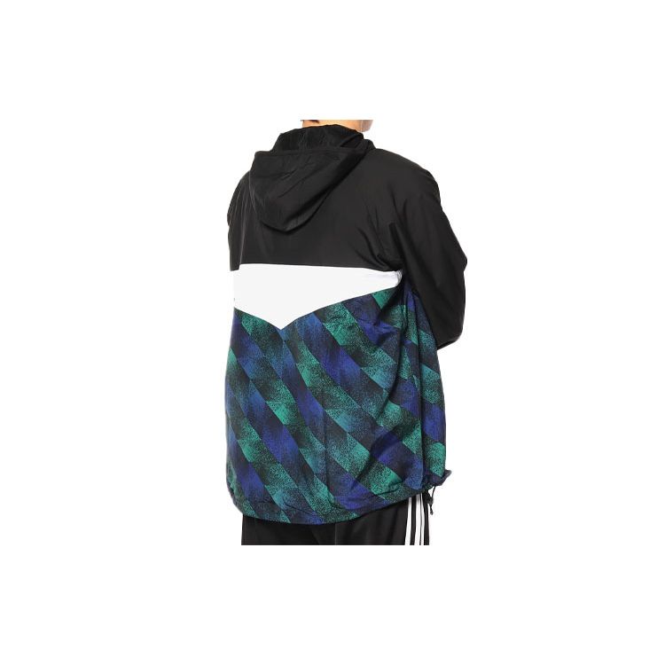 Adidas Originals Trefoil Zip-Up Hooded Track Jacket Men Outerwear Multicolor DU8380