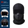 Men's Winter Fleece-Lined Face Mask: Windproof Full Face Helmet Liner for Cycling, Motorcycling, and Skiing.