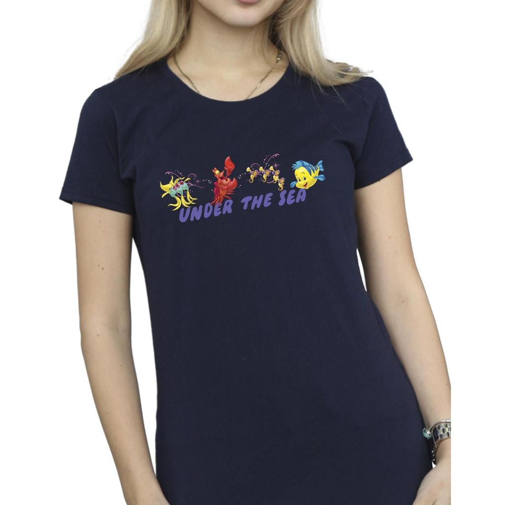 Disney Womens/Ladies The Little Mermaid Under The Sea Cotton T-Shirt