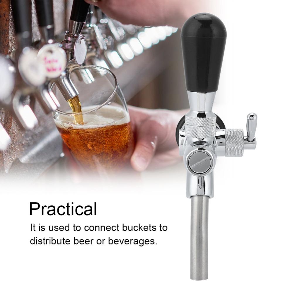 10 piece Stainless Steel Adjustable Beer Tap G5/8 Thread Keg Beer Faucet For Kegerator