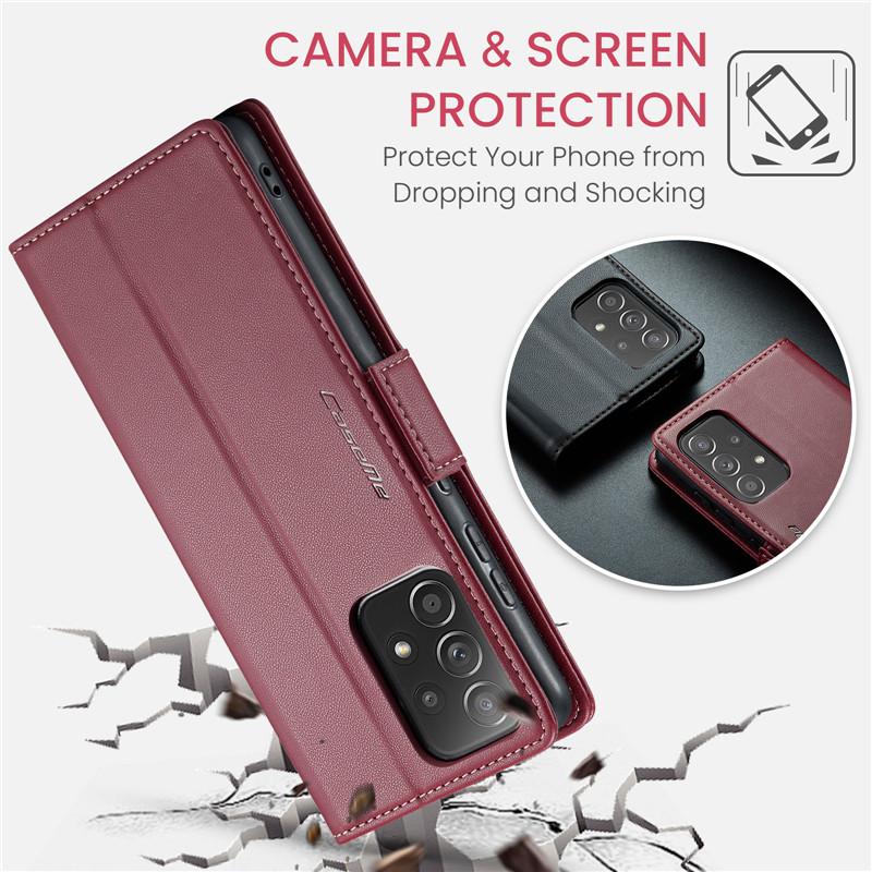Luxury Leather Case for Samsung A12 A13 A04S A20 A30S M10S A22S A54 A53 A52 A50 A23 A24 A50S A32 M32 A33 A34 A73 A72 A71 Card Pocket Case Back Cover