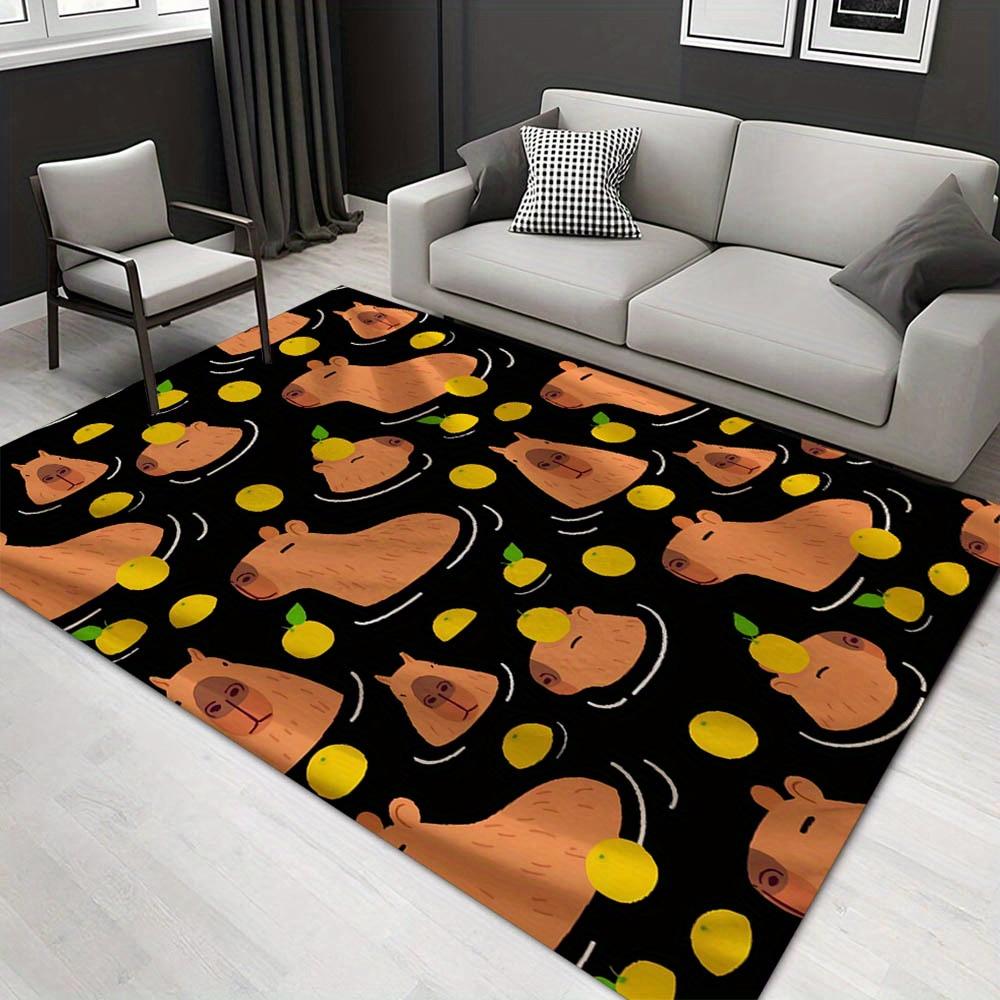 

1pc 1095063073Pattern Carpet, Area Rug For Living Room Bedroom Room Bed Chair Laundry Entryway Corridor Yard Non-slip Outdoor Camping Rug Fl 60cm by 90cm