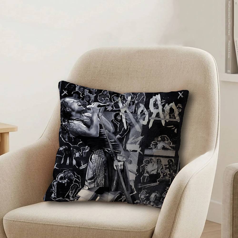 Metal Rock Band KKorn Cushion Cover Inches Farmhouse Decor Home Throw Pillow Covers for Couch Decorations