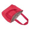 Women's Shoulder Shopper Bag Solid Color Daily Commuter Food Container Storage Bags Stripe Tote Handbags Simple Lunch Bag