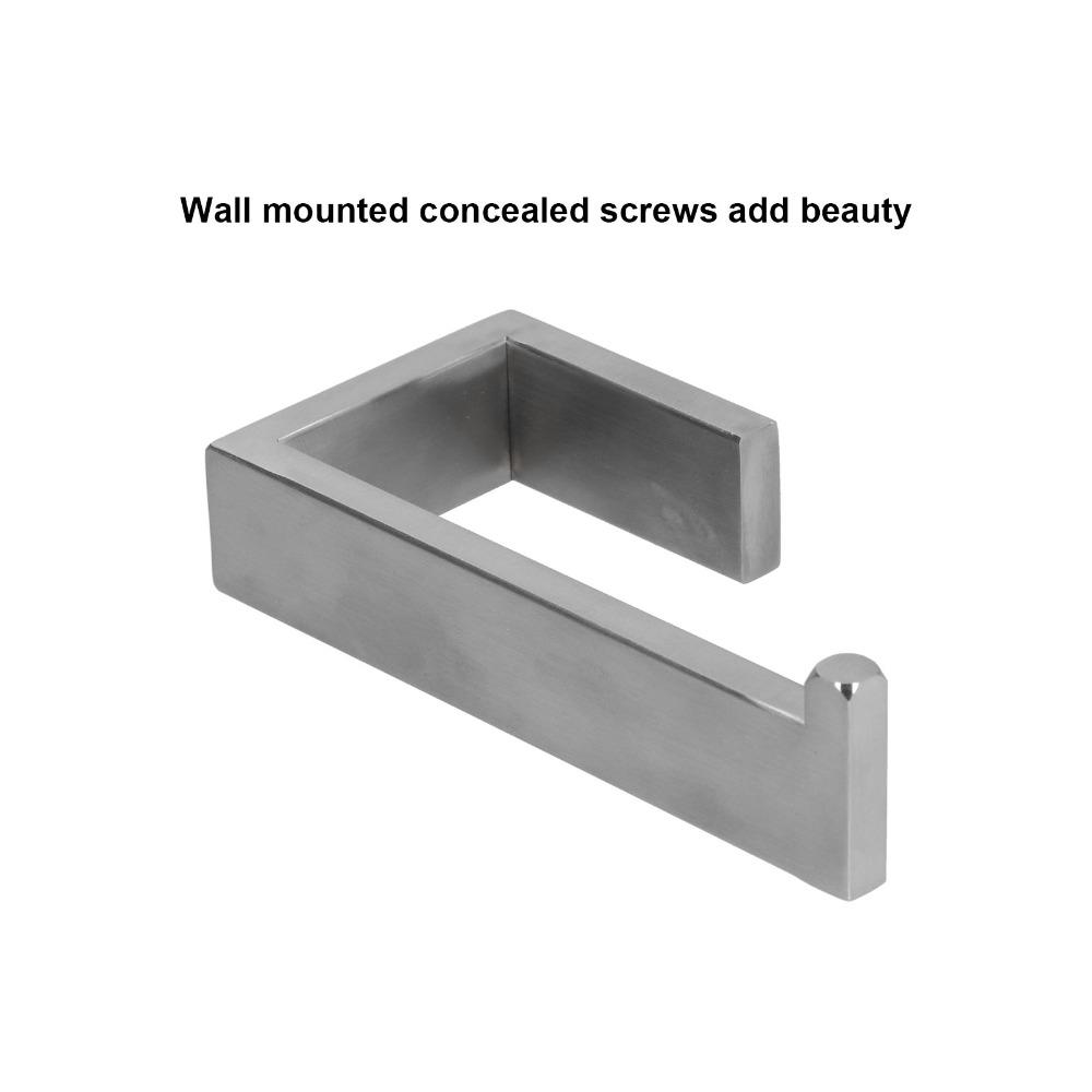 Wall Mounted Toilet Tissue Holder Silver Tissue Roll Hanger Toilet Paper Holder Toilet Accessories