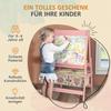 Three-In-One Kids Easel with Paper Roll, Art Easel, with Storage - Pink