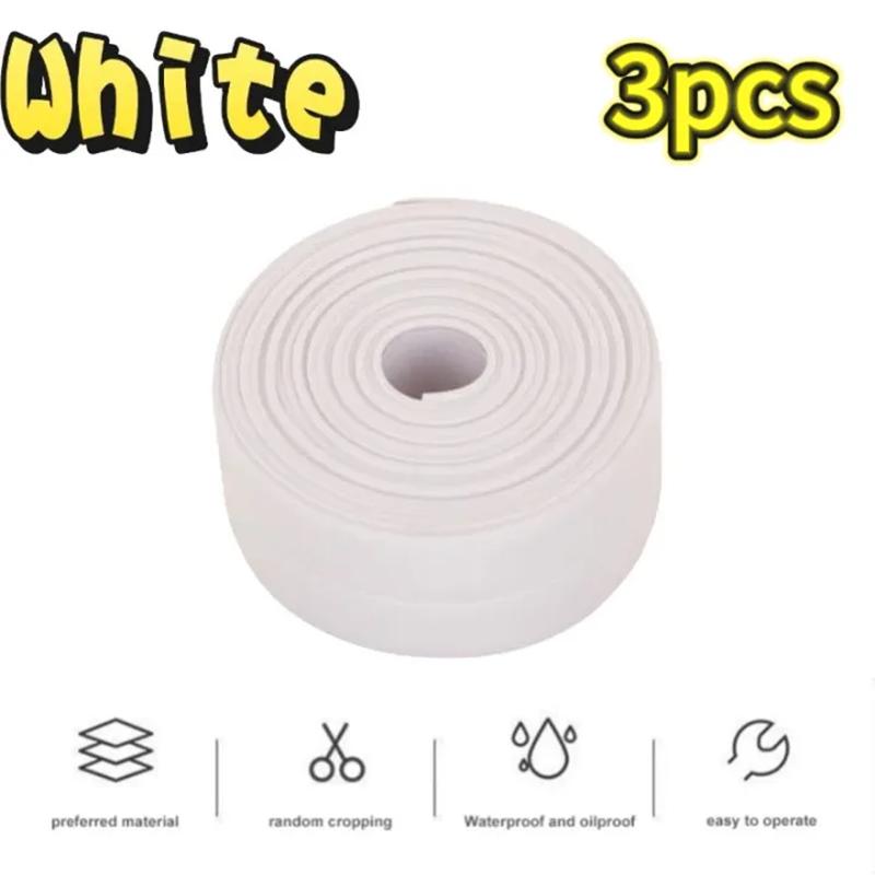 1/2/3 Roll of Kitchen Anti-mold and Waterproof Tape, Moisture-proof Kitchen and Bathroom Sink Gap, Beautiful Seam Toilet Sticker