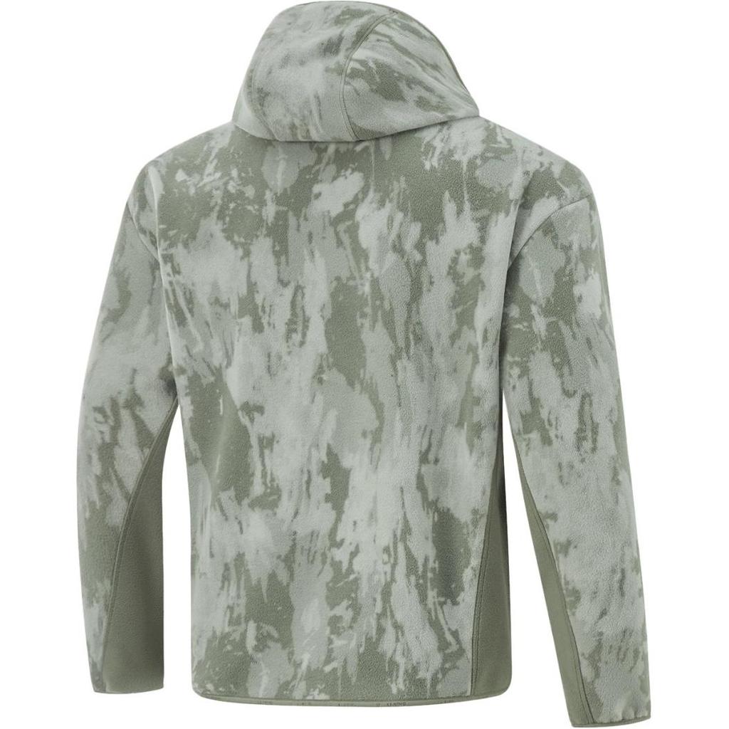 Li-Ning Fitness Series Infrared Warmth Anti-Static Outdoor Cycling Climbing Fitness Zip-Up Hooded Jacket Men Jackets Dark-Green AFDU963-7