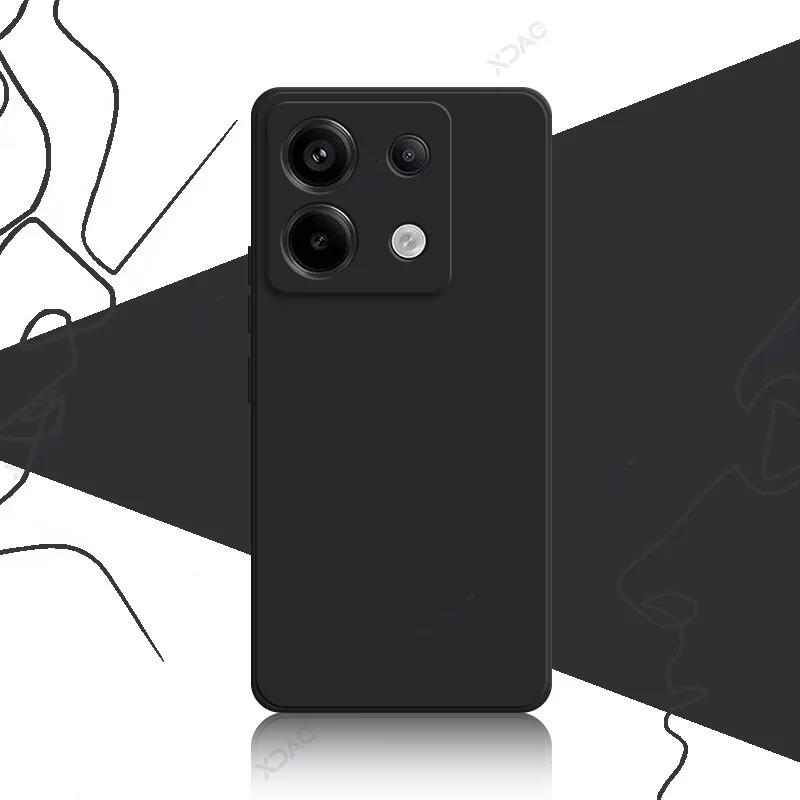 Śliczne kwadratowe silikonowe etui z płynnym silikonem do Xiaomi POCO X6 Pro Neo 5G Luksusowe miękkie etui na telefon POCOX6 X6Pro X6Neo Coque