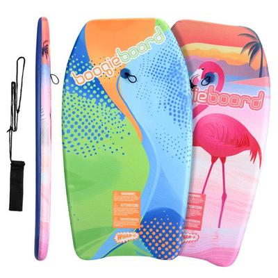 Bodyboards - Boogieboard - Pack of 2 - 83.8 Cm Bodyboard with Wrist Leash for Children 8+ – Pink Flamingo/Curve