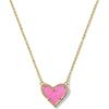 Kendra Scott Ari Heart Adjustable Length Pendant Necklace for Women, Fashion Jewelry