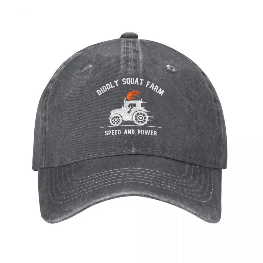 Diddly Squat Farm Shop Logo Tractor Baseballpetten Vintage Distressed Gewassen Snelheid Kracht Snapback Mannen Vrouwen Outdoor Workouts Hoeden