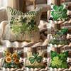 Luck St. Patrick's Day Cushion Cover Multi-Scene Pillow Cover for Home & Car - Reversible, Soft & Durable for Daily Use