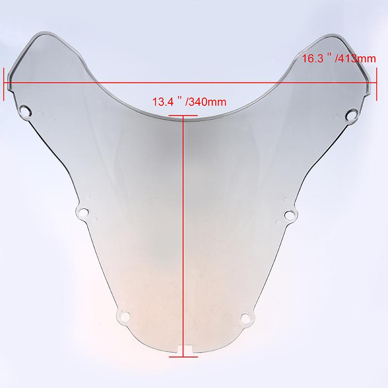 Motorcycle Windscreen for Honda CBR929RR 2000-2001 Double Bubble Windshield Deflector Anti-Wind High-Speed Riding Screen