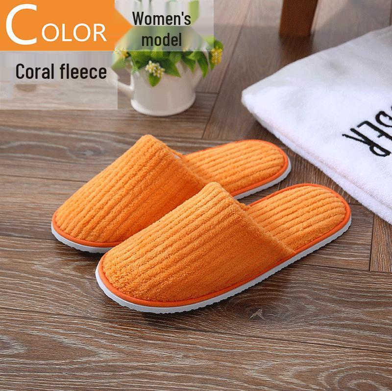 Star Hotel Bed & Breakfast Non-Slip Disposable Slippers - Customizable Logo
