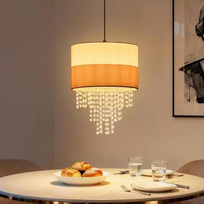 Pendant Light - NETTLIFE - 1 Light - E27 - Crystal Lampshade - Height Adjustable