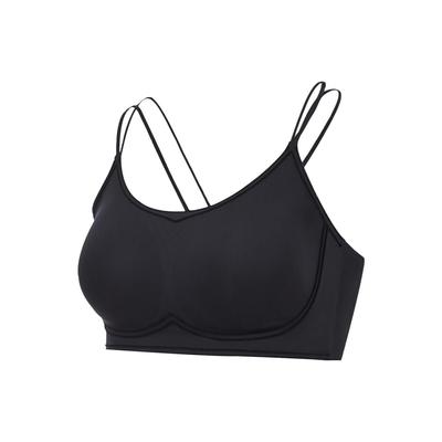 Fitness Series Solid Color Light Support Yoga Sports Bra Women Underwear Black AUBT004-3