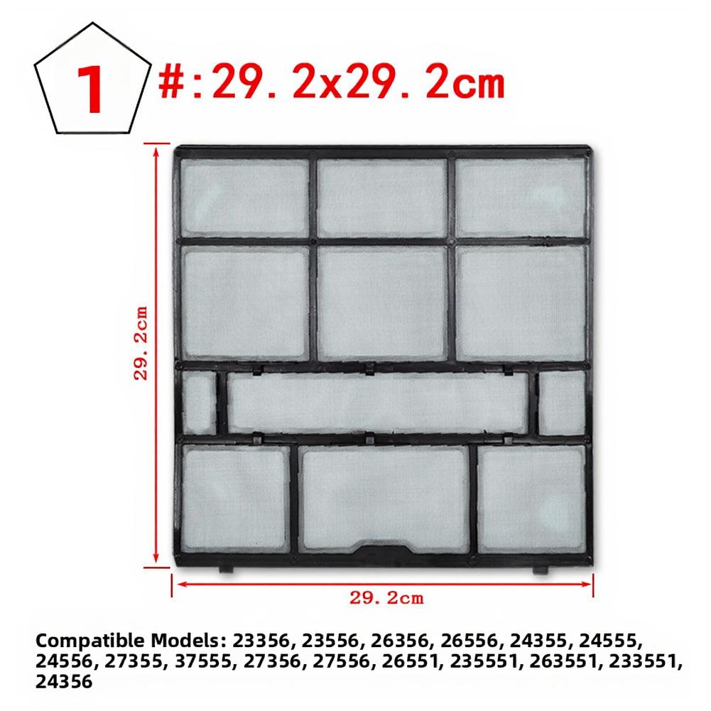 2 Pcs Hanging Air Conditioner Filter Screen Dustproof Mesh Core For Home Replacement Accessories