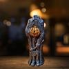Durable Pumpkin Head Ornaments Halloween Statue Festive Office Entrance Bedroom Decorations for