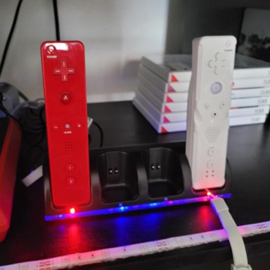 Gaming Handle Charger Light Indicator Easy with LED Installation Convenient Stable Output Portable