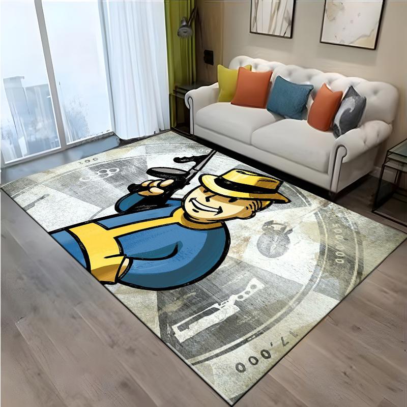15 Size Game Vault-Boy Pattern Rug for Living Room Bathroom Mat Creative Door Mat Bedroom Home Decor Rug Decoration Maison