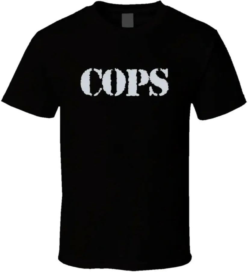 Cops Retro 80s Tv Show Logo Fan T Shirt M чёрный