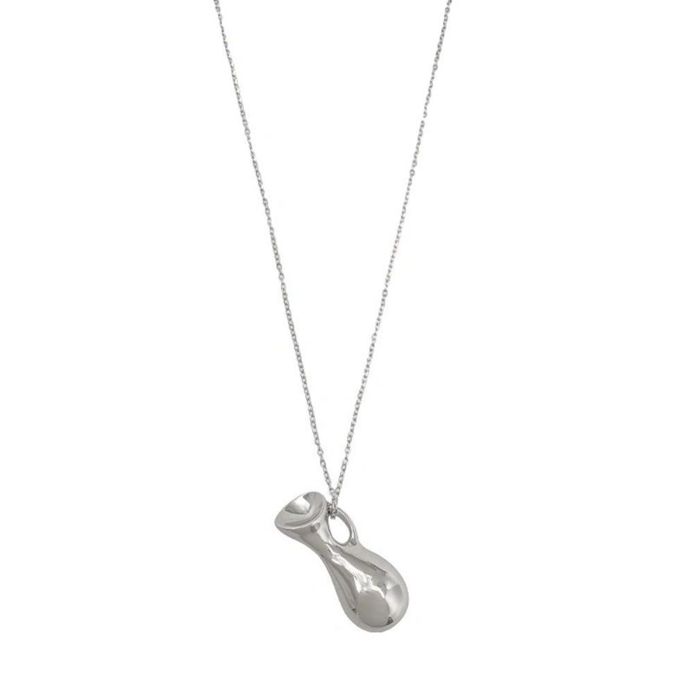 Temperament Long Sweater Chain Retro Fashion Jewelry Portable Water Bottle Pendant Necklace  Lady